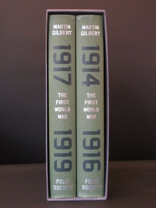 Folio Society The First World War Martin Gilbert 2011 1st Edition