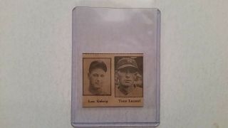 Lou Gehrig Tony Lazzeri 1936 Sporting News World Series Edition Insert 1 Of 25