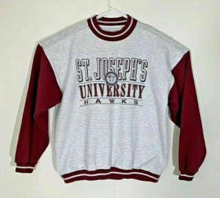Vintage Sju Saint Joseph’s University Crew Neck Sweatshirt Xl