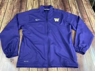 Washington Huskies Nike Dri - Fit Men’s Purple Track Jacket - Medium