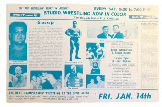 1971 Pittsburgh Civic Arena WWWF Wrestling Program Bruno Sammartino Luke Graham 2