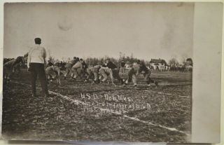 Circa 1910 University Of South Dakota Vs.  Nebraska Wesleyan Football Postcard