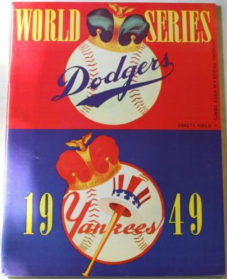 1949 World Series Opie Reprint Program York Yankees Vs Brooklyn Dodgers