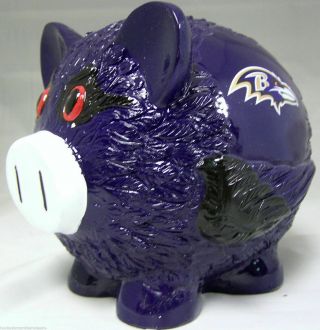 Baltimore Ravens Nfl Forever Collectibles Pig Leaguers Bank