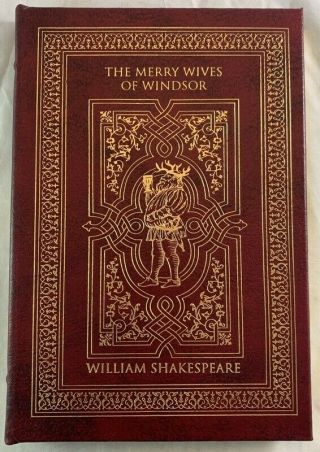 Deluxe Easton Press Leather William Shakespeare The Merry Wives Of Windsor