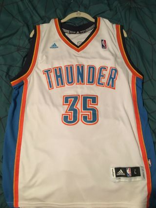 Stitched Kevin Durant Oklahoma City Thunder Jersey Size L