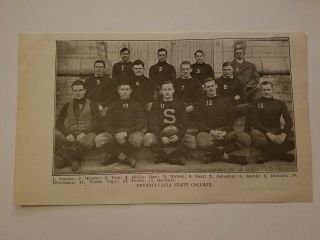 Penn State University Nittany Lions 1909 Football Team Picture
