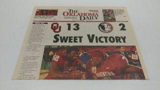 January 4 2001 The University Of Oklahoma Daily Ou Sooner Championship Newspaper
