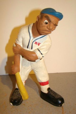 L.  L.  Rittgers 1941 Chalkware Baseball Player Figurine
