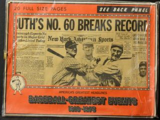 1910 - 1975 Baseball Greatest Events America’s Greatest Headlines Babe Ruth Jackie