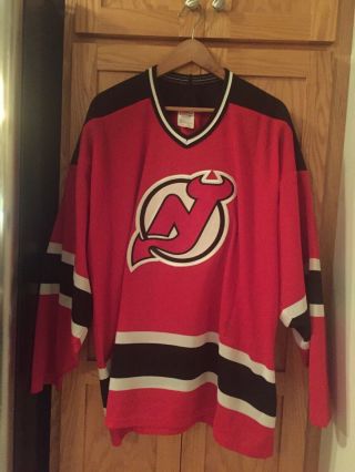 Jersey Devils Ccm Nhl Hockey Jersey Red Adult Size 2xl