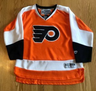 Reebok Philadelphia Flyers Nhl Hockey Jersey Youth L / Xl