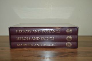 British Myths And Legends - 3 Vol Set - Folio Society 1998 (b9c) And