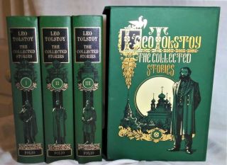 Leo Tolstoy The Collected Stories Folio Society 3 - Volume Boxed Set 2007