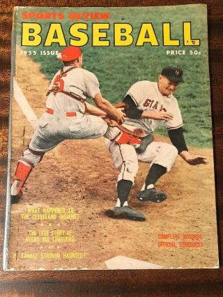 1955 Sports Review Baseball Mickey Mantle Willie Mays Jackie Robinson Babe Ruth