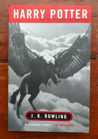 Harry Potter & The Prisoner Of Azkaban Uk 1st Ed Adult Pb J K Rowling