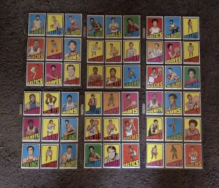 1972 - 73 Topps Complete Set Julius Erving Hof Rc Rookie Card Estate Find Nr