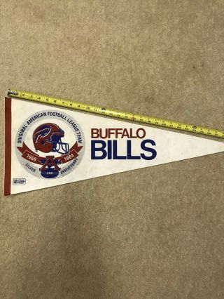 Buffalo Bills Silver Anniversary Full Size Pennant (1984)
