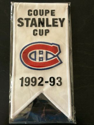 2008 - 09 Montreal Canadiens Centennial 1992 - 1993 Stanley Cup Banner