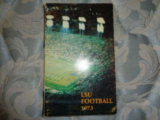 1973 Lsu Tigers Football Media Guide Yearbook Press Book Louisiana State Book Ad