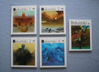Beksiński Set Of 5 Polish - English Albums Zdzislaw Beksinski Painting