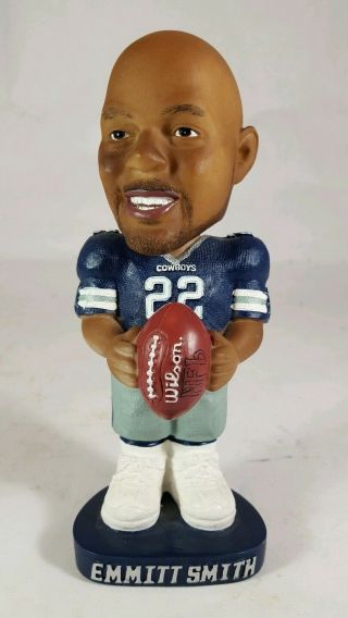Emmitt Smith Dallas Cowboys Bobblehead Bobble Dobbles Nfl Decor Display Figurine