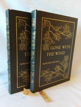 Margaret Mitchell Gone With The Wind Easton Press Leather Decorative 2 Volumes