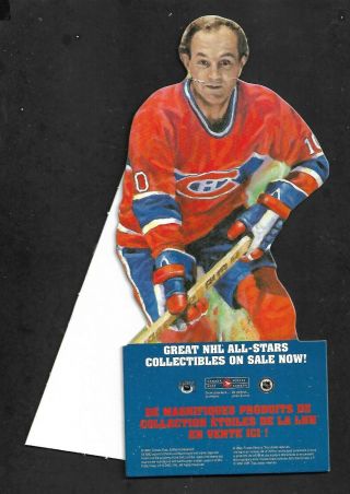 2002 Guy Lafleur,  Montreal Canadiens,  Canada Post Cardboard Stand - Up,  10 " Tall