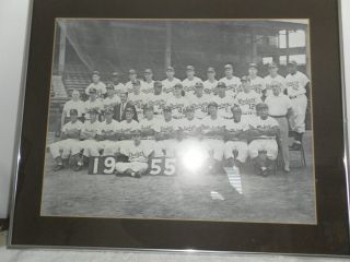 Brooklyn Dodgers - 1955 World Champions Team Photo - With Frame