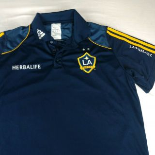 LA Galaxy Adidas Men Sz L ClimaCool MLS Soccer Jersey Futbol Beckham Donovan $84 3