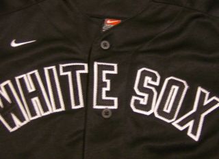 Chicago White Sox Baseball Jersey YOUTH Medium Nike Black MLB Boys Kids 2
