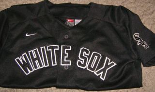 Chicago White Sox Baseball Jersey YOUTH Medium Nike Black MLB Boys Kids 3