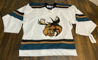 Manitoba Moose Ahl Hockey Jersey Size 46 White/green