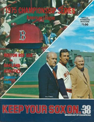 1975 Boston Red Sox Vs.  Oakland A 
