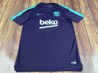 Fc Barcelona Nike Dri - Fit Men’s Purple Soccer Jersey - Large