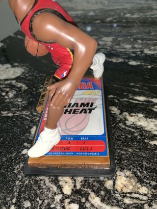 Dwayne Wade Miami Heat Game Ticket Base Bobblehead Foco 764/5000 3
