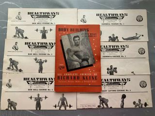 Healthways Hollywood Richard Kline Body Building Book 6 Course Pages 1945