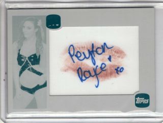 2016 Topps Wwe Heritage Auto Peyton Royce 1/1 Printing Plate Autograph Kiss