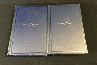 Mark Twain’s Autobiography First Edition,  Volumes 1 And 2,  1924 Vgc