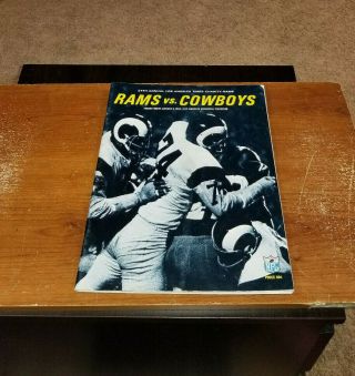 1969 August 8 Rams Vs Cowboys Program 24th Annual Los Angeles Times Charity Game