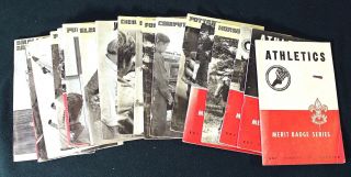 22 Boy Scouts Of America Merit Badge Series Booklets 1940s - 1970s Bsa Copies