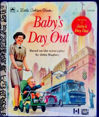 Baby’s Day Out John Hughes Vintage Childrens Little Golden Book 1st Edition