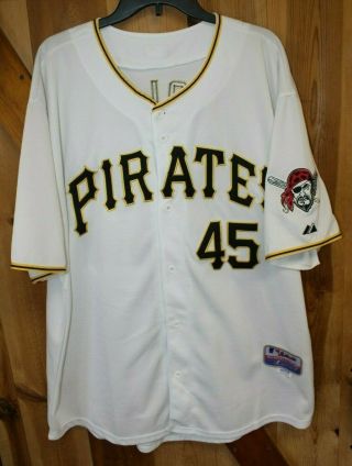 Gerrit Cole Pittsburgh Pirates Majestic Authentic Jersey Size 54