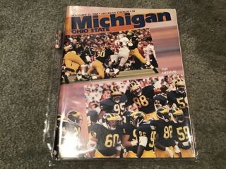 1989 Michigan Wolverines Vs Ohio State Buckeyes Football Program