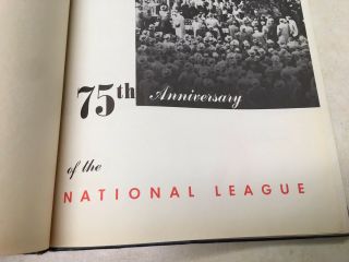 1951 Official History of the National League - 75th Anniversary 2