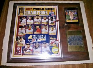 2007 Boston Red Sox World Series Champions Matted Photo Framed Poster