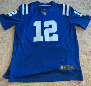 Andrew Luck - Nike - Nfl - On Field - Indianapolis Colts - Blue Jersey - Size - 52