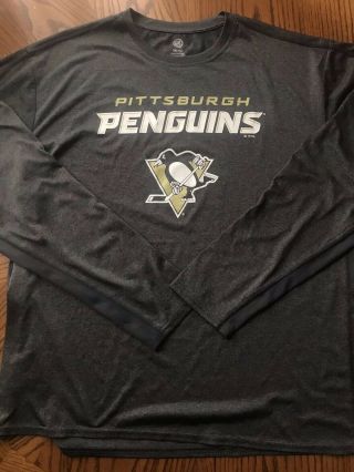 Pittsburgh Penguins Nhl Team Issued Longsleeve Shirt Mens 2xl/2xg Sydney Crosby