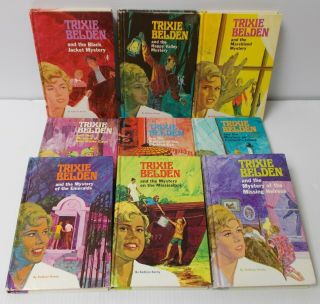 Nine Trixie Belden Books Whitman Hc 8 - 9 - 10 - 11 - 12 - 13 - 14 - 15 - 16 Heiress