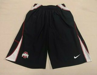 Mens Nike Dri - Fit Ohio State Buckeyes Athletic Shorts Black Pockets Sz Small Euc